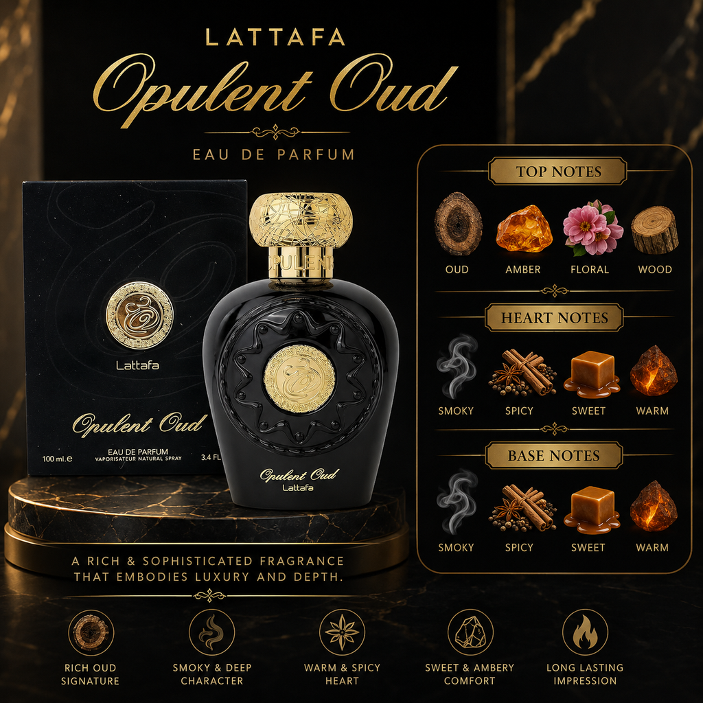 Lattafa Opulent Oud Eau de Parfum 100ml Unisex