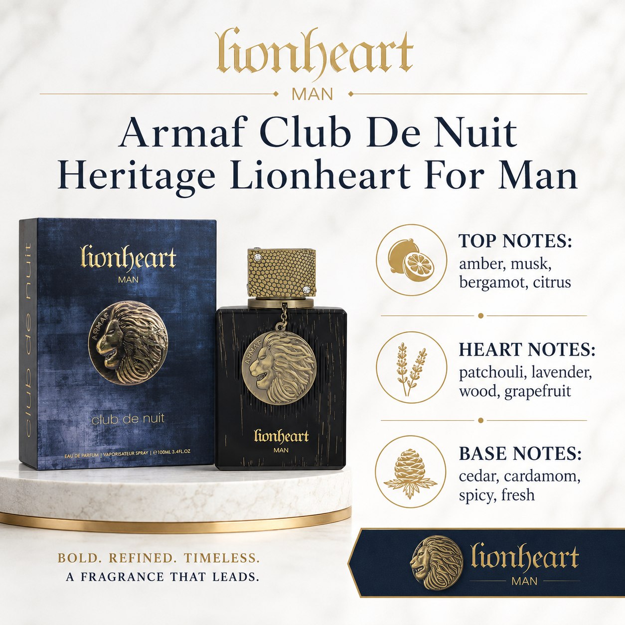 Armaf Club De Nuit Lionheart Man Eau de Parfum 100ml Men