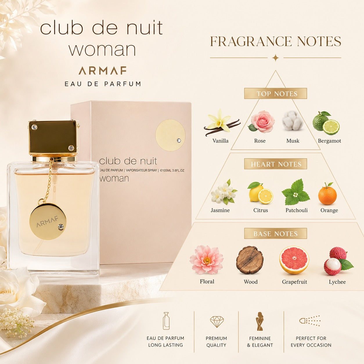 Armaf Club De Nuit Woman Eau de Parfum 105ml Women