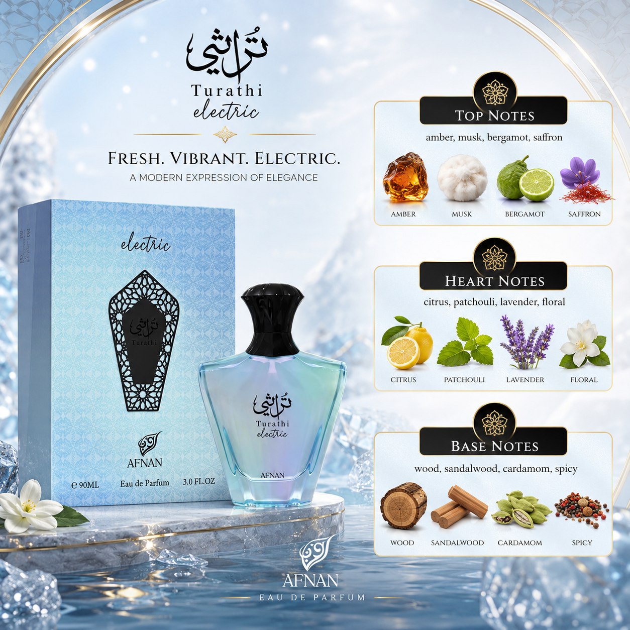 Afnan Turathi Electric Eau de Parfum 90ml Unisex