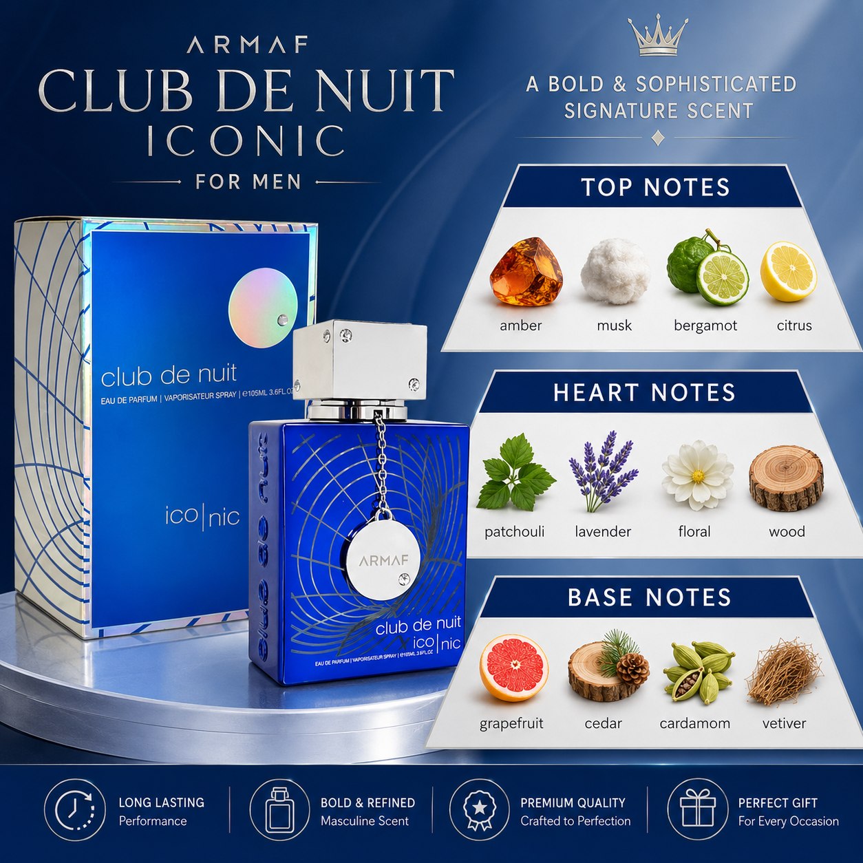 Armaf Club De Nuit Iconic Eau de Parfum 105ml Men