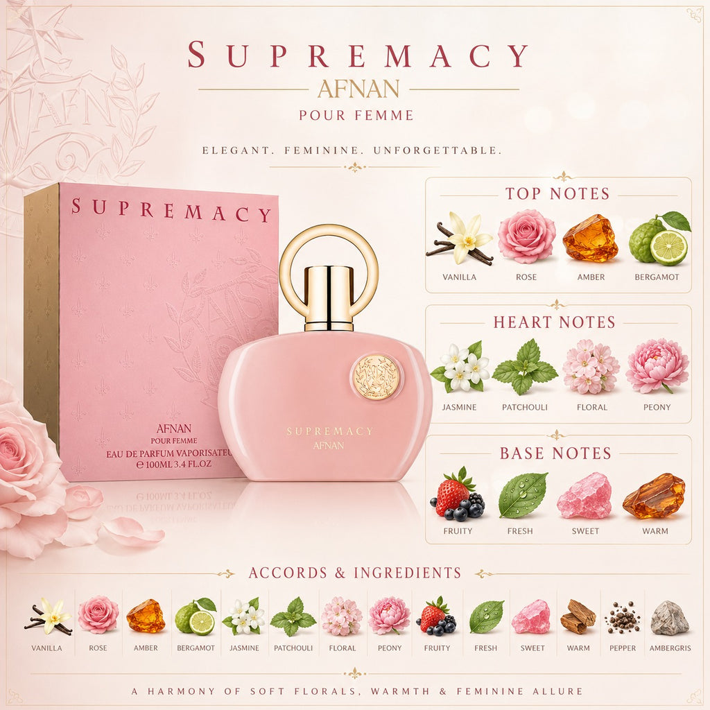 Afnan Supremacy Pink Eau de Parfum 100ml Women