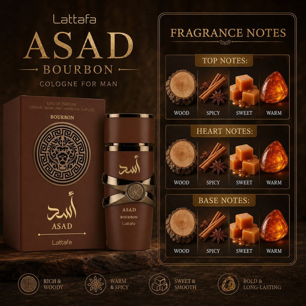 Lattafa Asad Bourbon Eau de Parfum 100ml Unisex