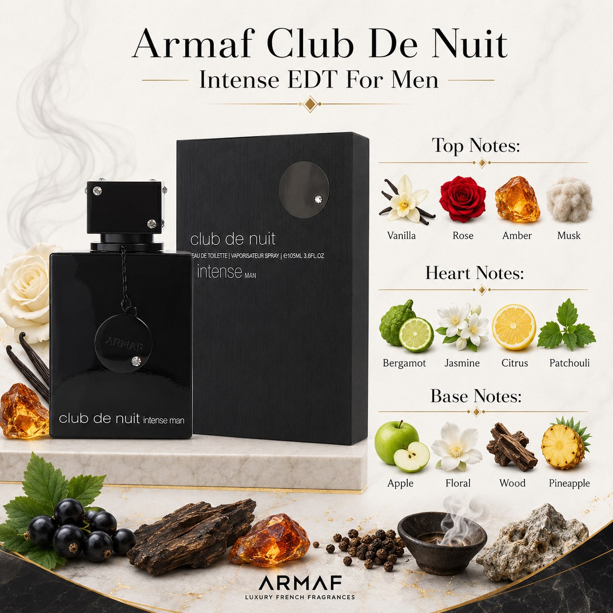 Armaf Club De Nuit Intense Man Eau de Toilette 105ml Men